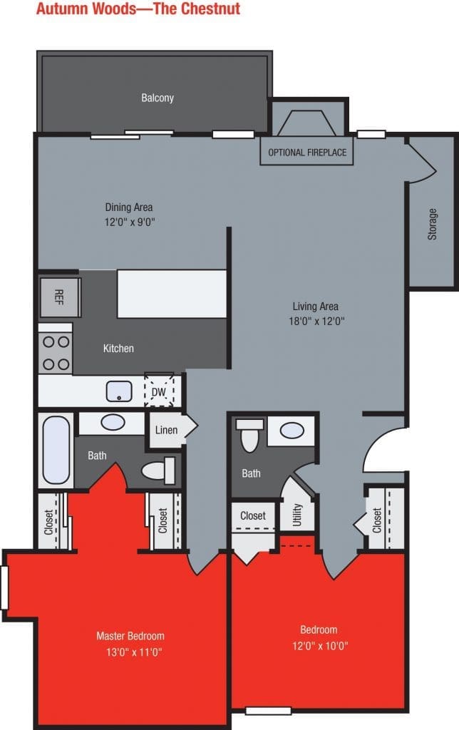 Apartments For Rent TGM Autumn Woods - Chestnut 