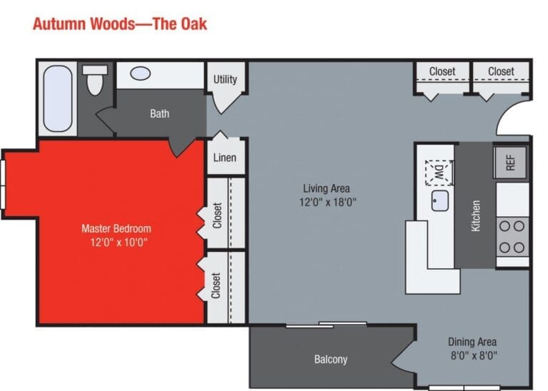 Apartments For Rent TGM Autumn Woods - Oak ...