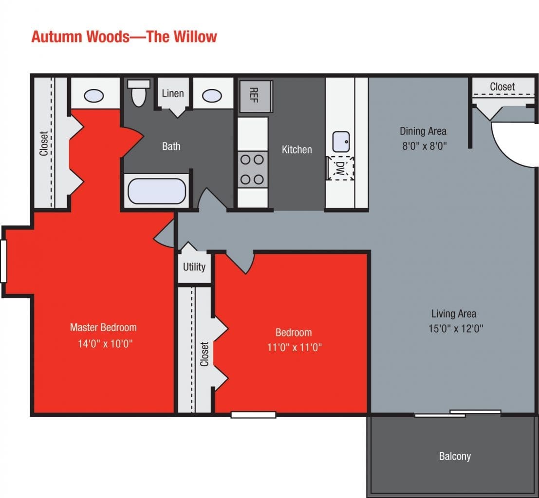 Apartments For Rent TGM Autumn Woods - Willow 